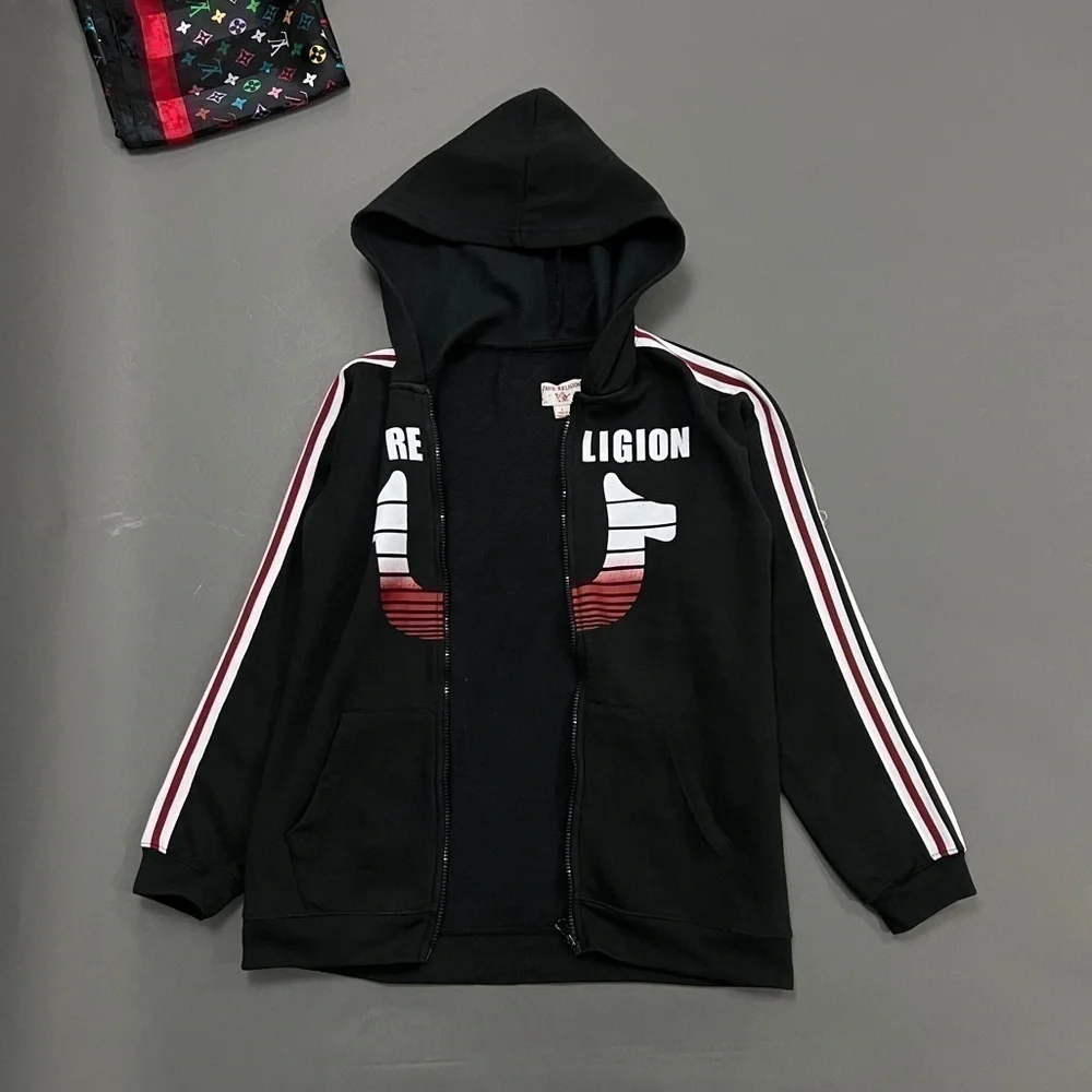 Y2K True Religion Zip Up Hoodie